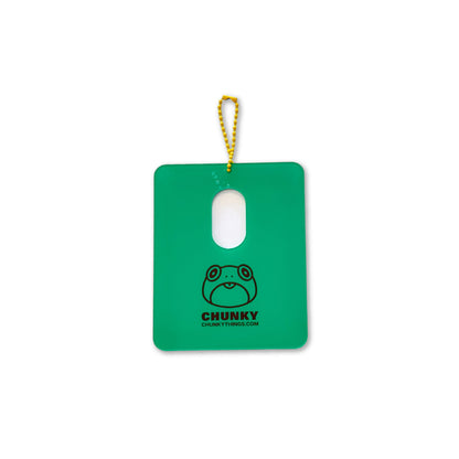 Chunky Things Green Frame Keychain
