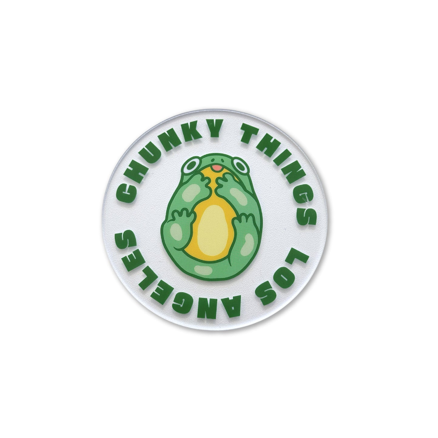 Chunky LA Smushed Frog Acrylic Coaster
