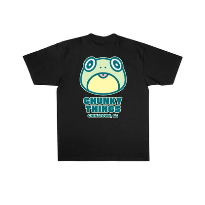 Chunky Frog 5 Year Anniversary T-Shirt -  Black