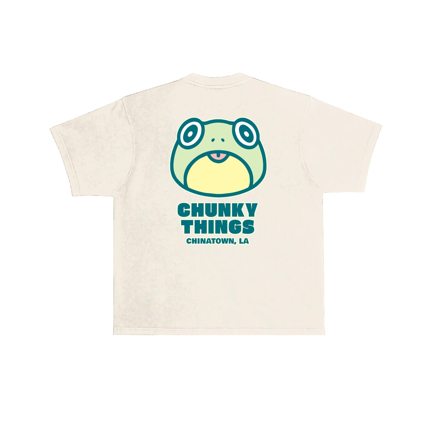 Chunky Frog 5 Year Anniversary T-Shirt -  Cream