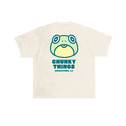 Chunky Frog 5 Year Anniversary T-Shirt -  Cream
