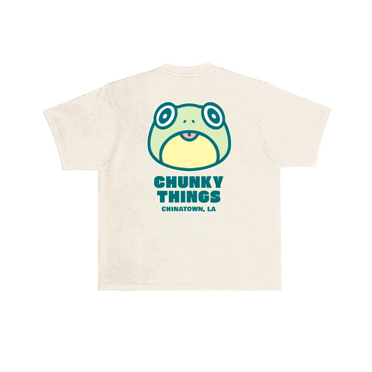 Chunky Frog 5 Year Anniversary T-Shirt -  Cream