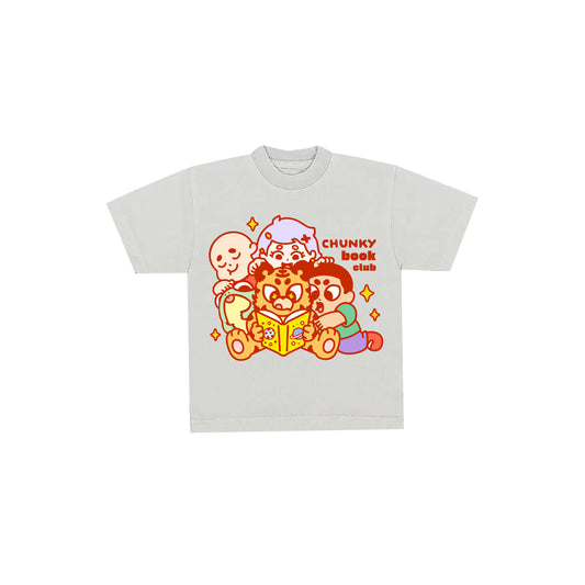 Chunky Book Club Kids T-Shirt - Cement