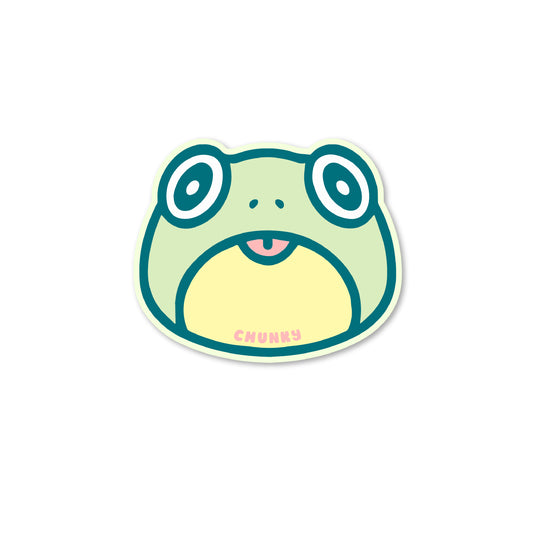 Chunky Frog 5 Year Anniversary Sticker