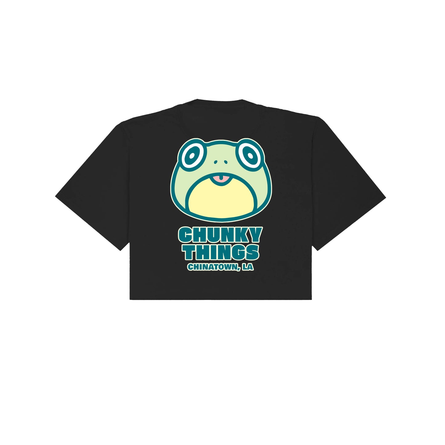 Chunky Frog 5 Year Anniversary Cropped T-Shirt - Brown