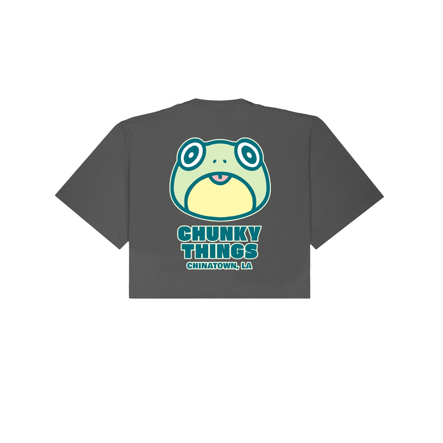 Chunky Frog 5 Year Anniversary Cropped T-Shirt - Shadow