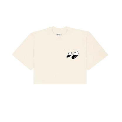 Be Kind EEAAO Cropped T-Shirt - Cream