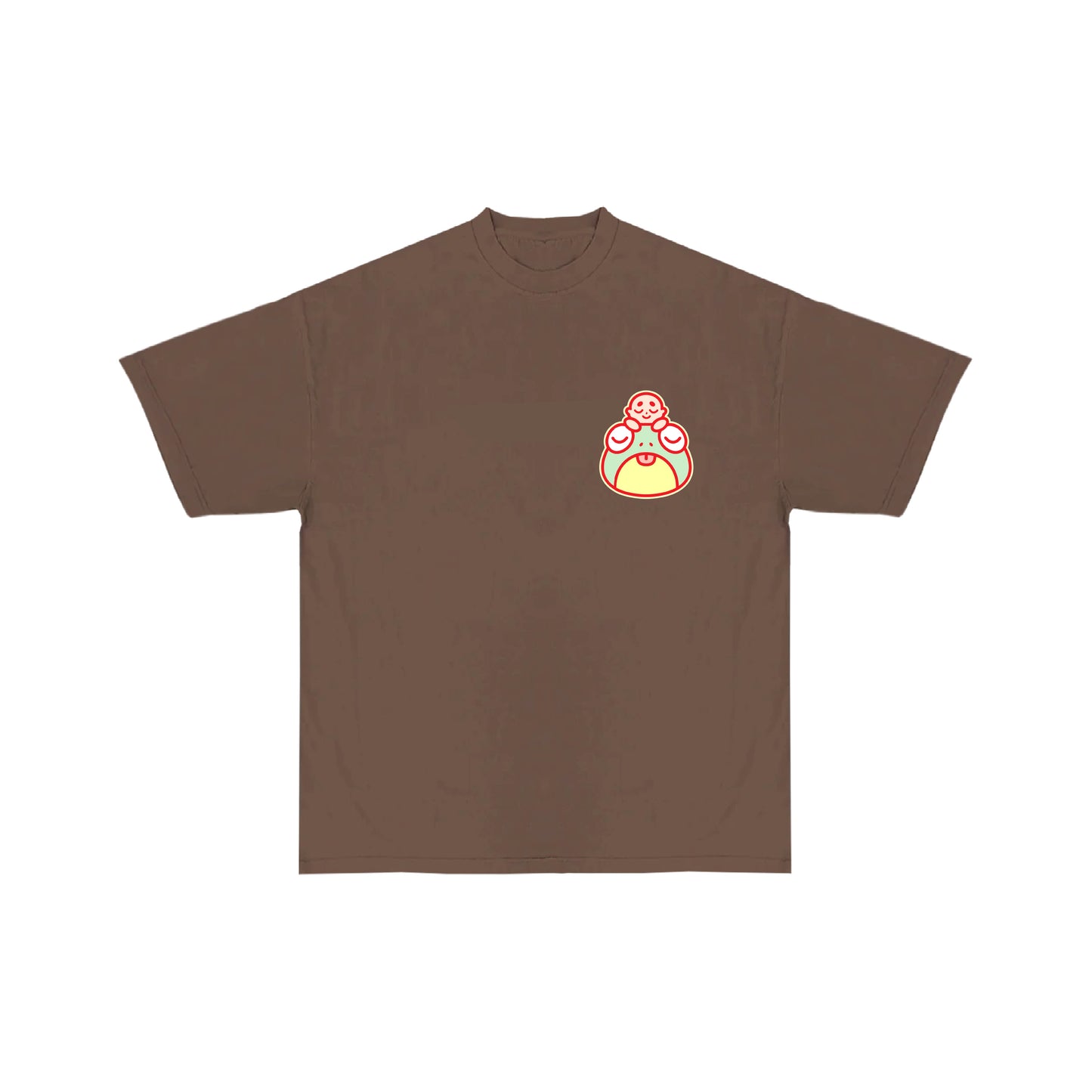 Chunky Frog and Tiny Baby T-Shirt -  Brown