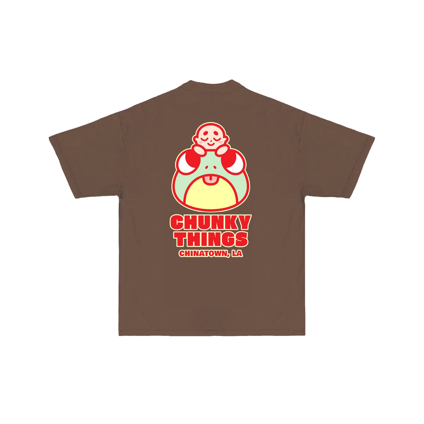 Chunky Frog and Tiny Baby T-Shirt -  Brown