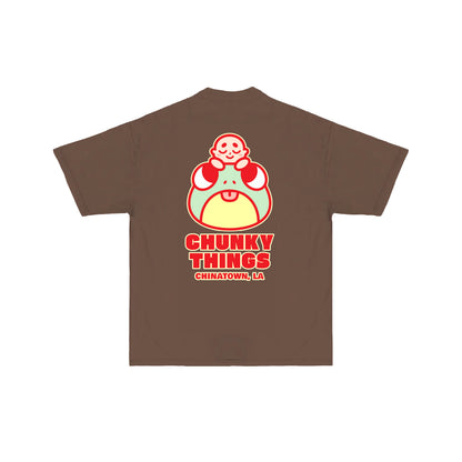 Chunky Frog and Tiny Baby T-Shirt -  Brown