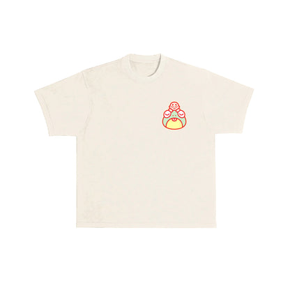 Chunky Frog and Tiny Baby T-Shirt -  Cream