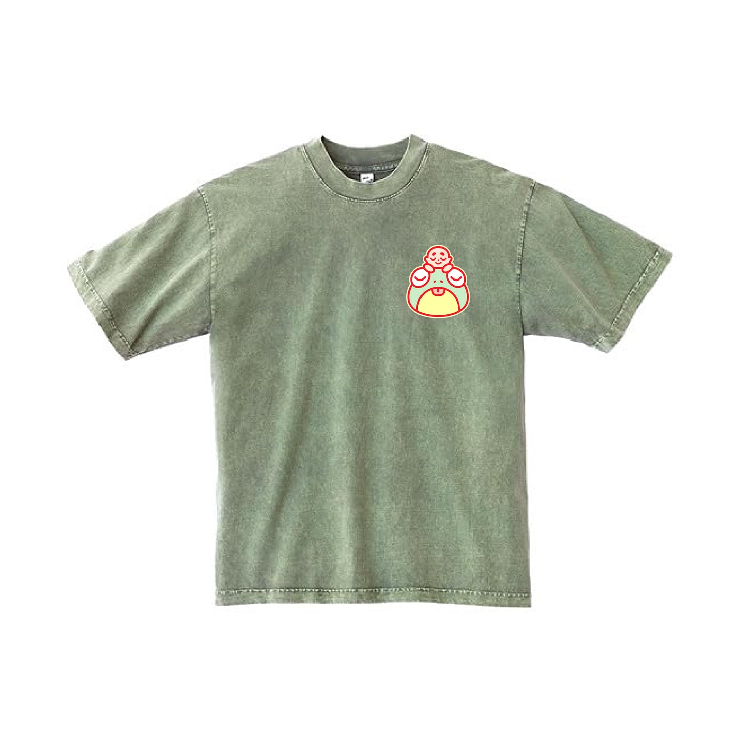 Chunky Frog and Tiny Baby T-Shirt - Matcha