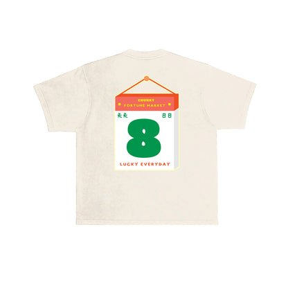 Lucky Everyday T-Shirt -  Cream