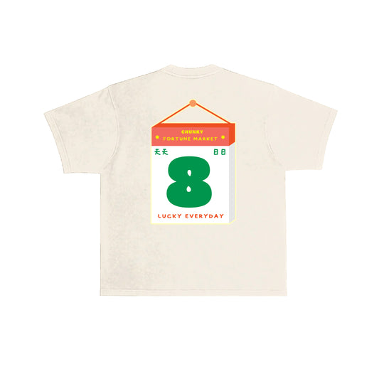 Lucky Everyday T-Shirt -  Cream