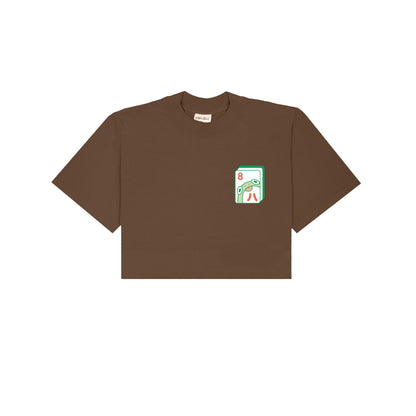 Lucky Everyday Cropped T-Shirt - Brown