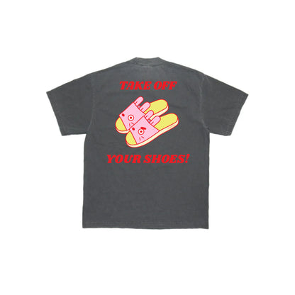 Take Off Your Shoes T-Shirt -  Shadow