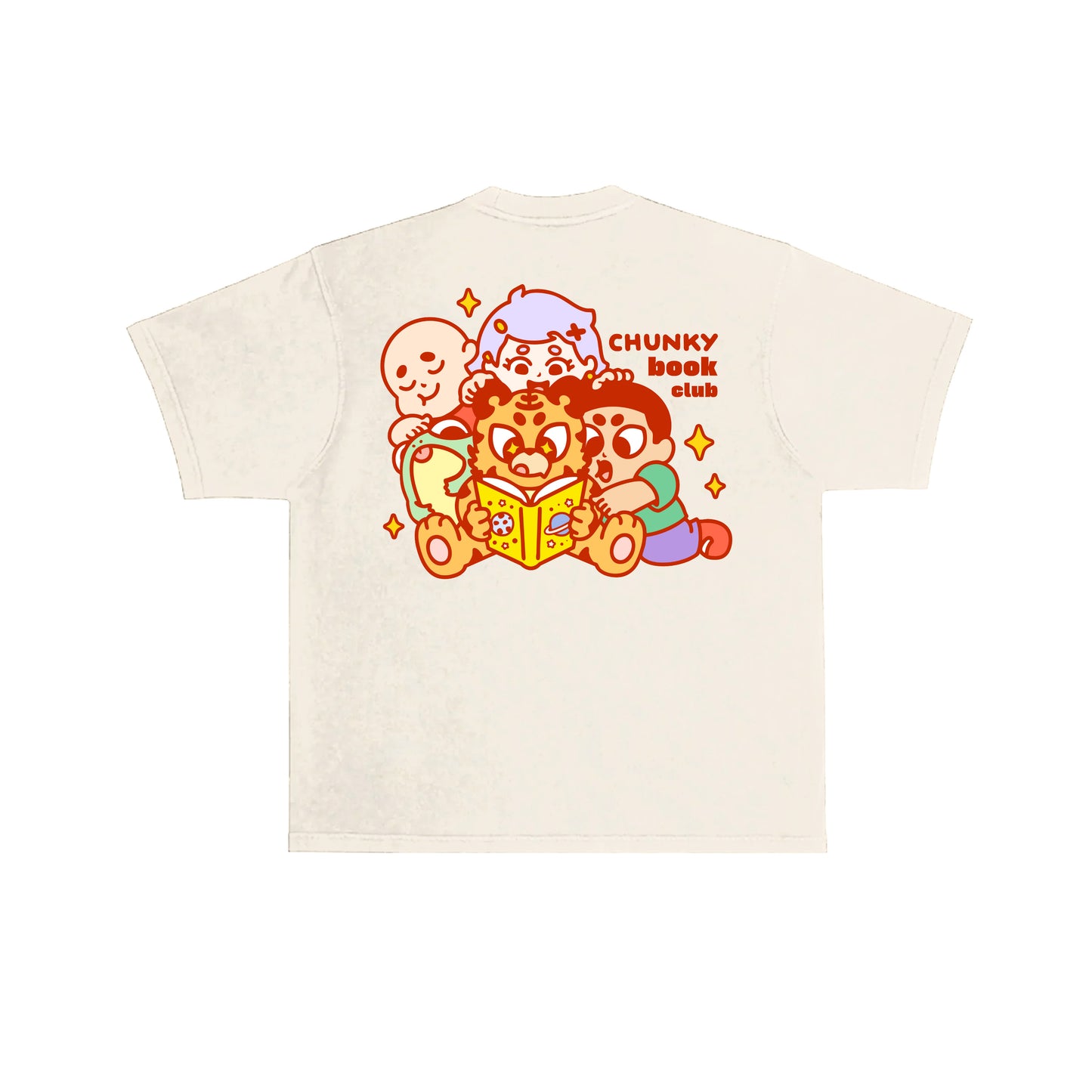 Chunky Book Club T-Shirt -  Cream