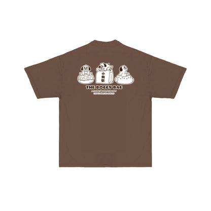 The Doggy Bag Logo T-Shirt - Brown