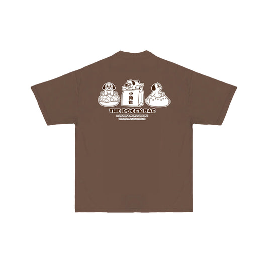 The Doggy Bag Logo T-Shirt - Brown