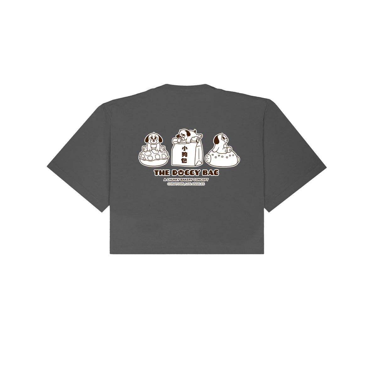 The Doggy Bag Logo Cropped T-Shirt - Shadow