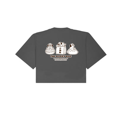 The Doggy Bag Logo Cropped T-Shirt - Shadow