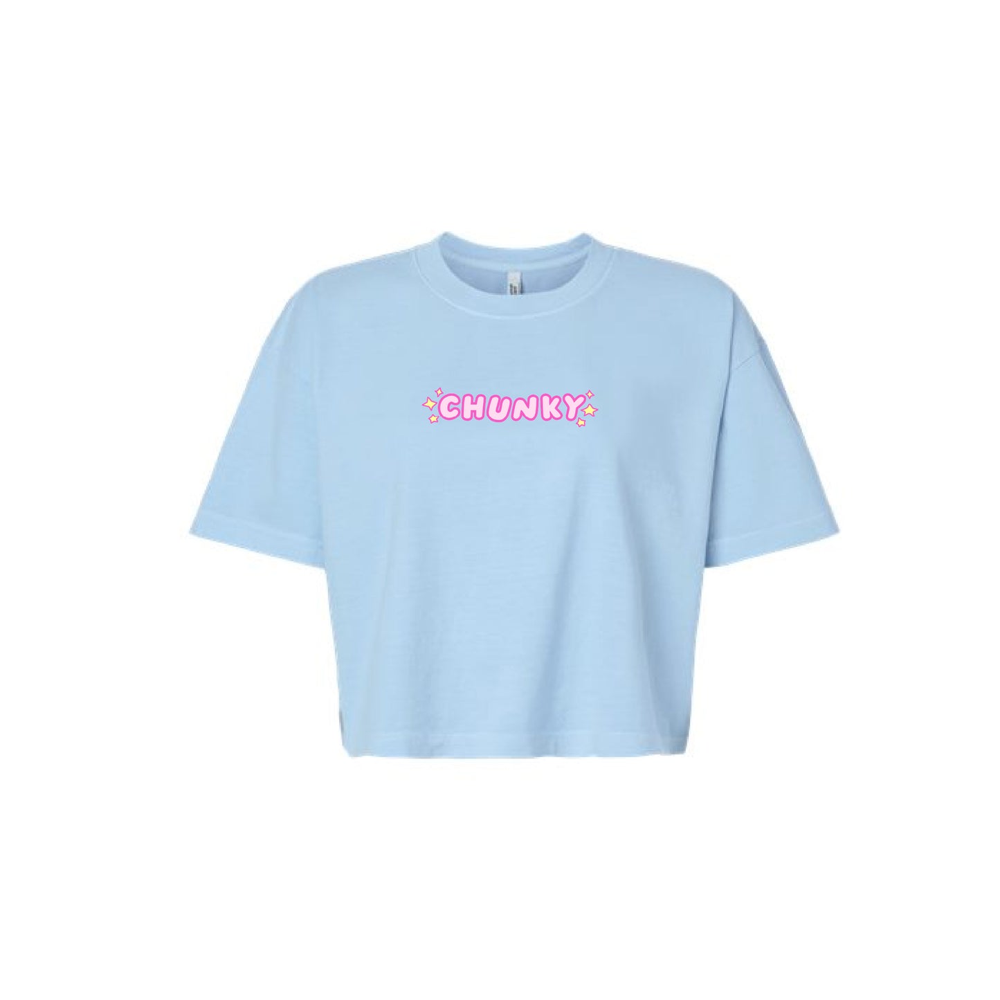 Chunky Jellyous Jelly Fish Cropped T-Shirt - Sky