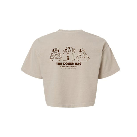 The Doggy Bag Logo Cropped T-Shirt - Light Brown
