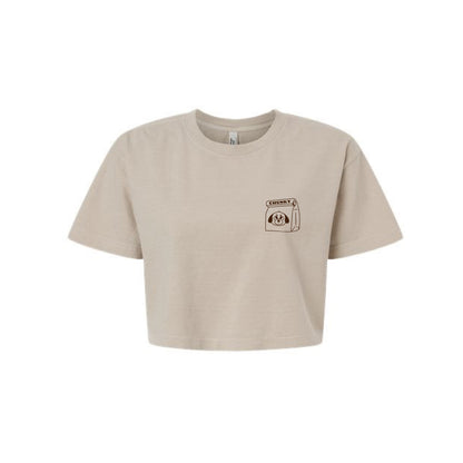 The Doggy Bag Logo Cropped T-Shirt - Light Brown