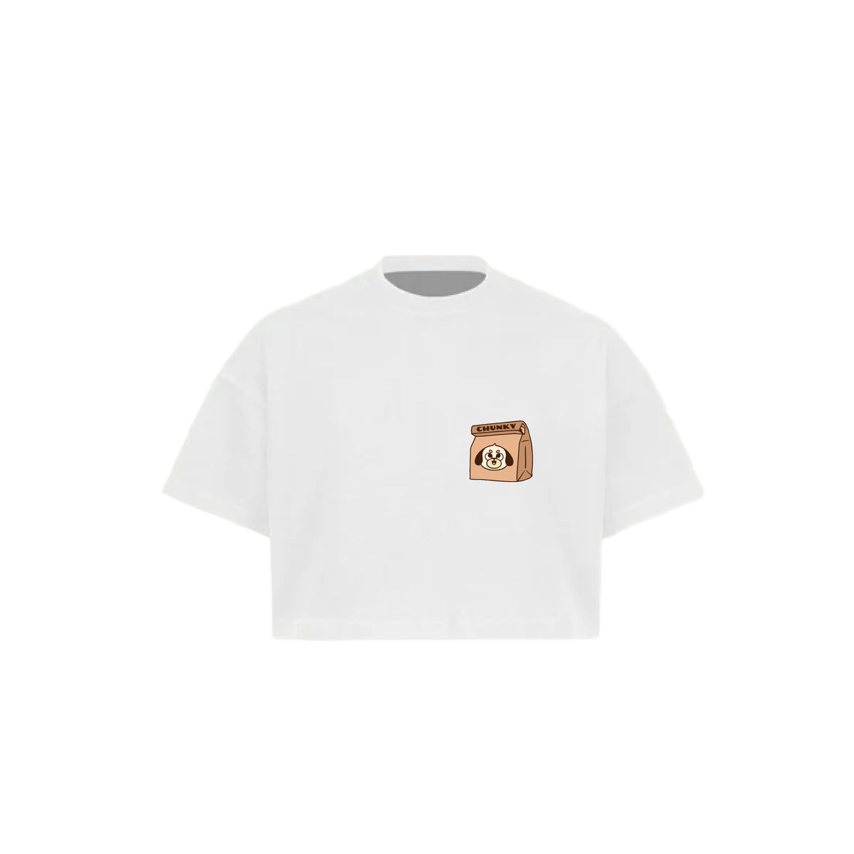 Hot Hot Dog Cropped T-Shirt - White