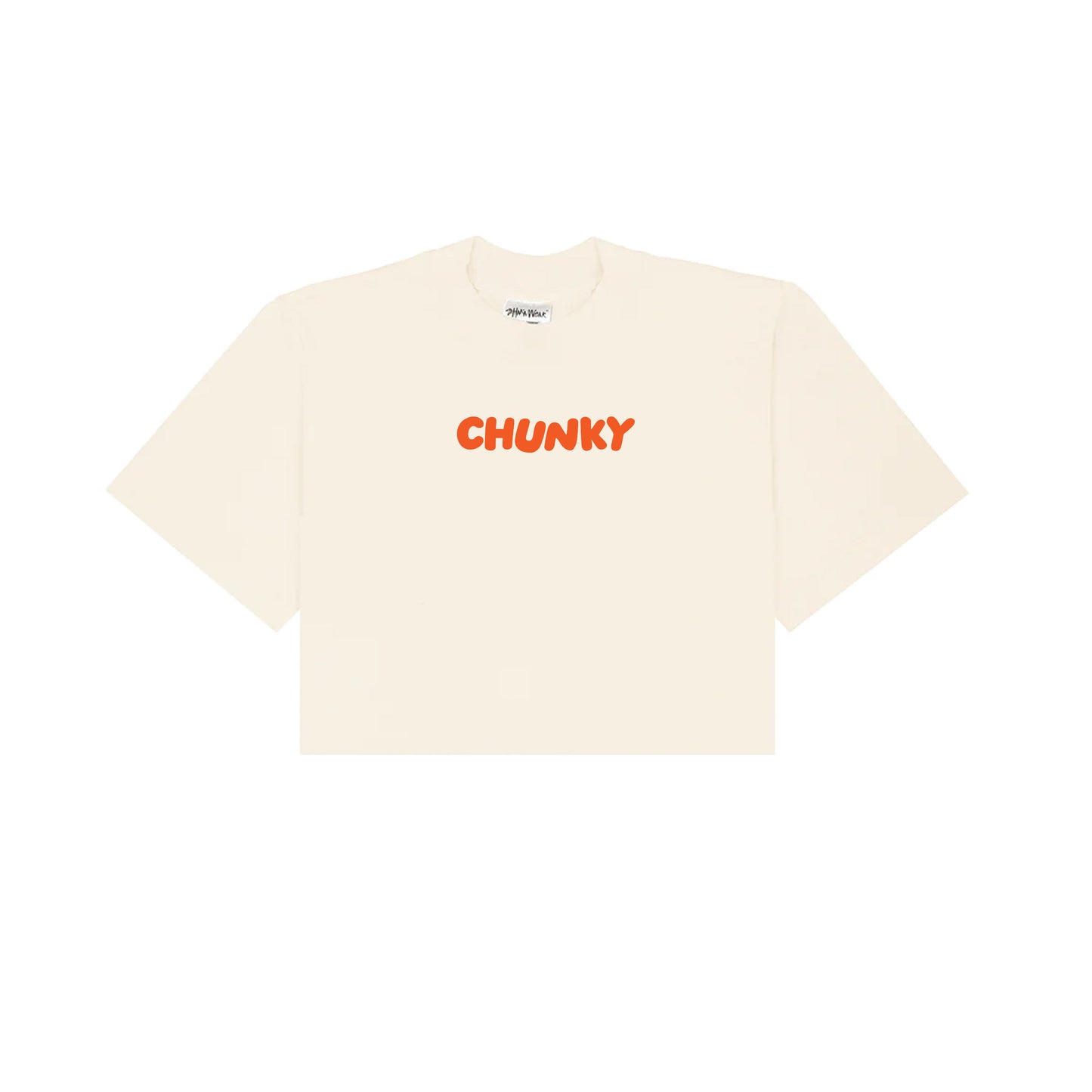 Chunky So Very Fishy Cropped T-Shirt - Cream