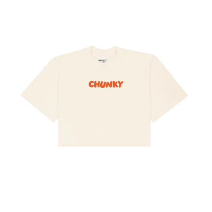 Chunky So Very Fishy Cropped T-Shirt - Cream