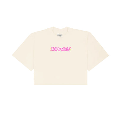 Chunky Jellyous Jelly Fish Cropped T-Shirt - Cream
