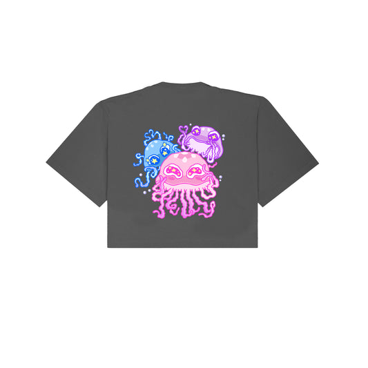 Chunky Jellyous Jelly Fish Cropped T-Shirt - Shadow