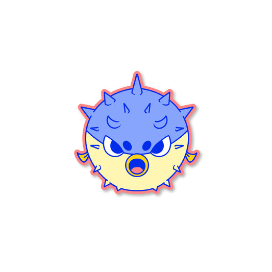 Blow Up Fish Sticker