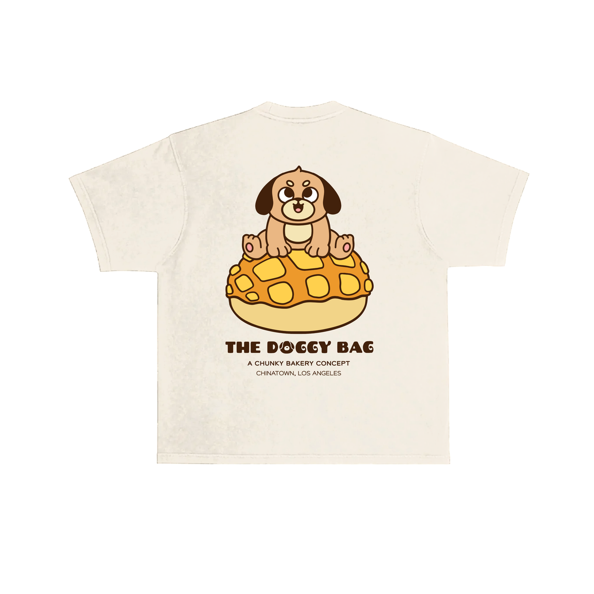 The Doggy Bag Pineapple Bun T-Shirt - Cream