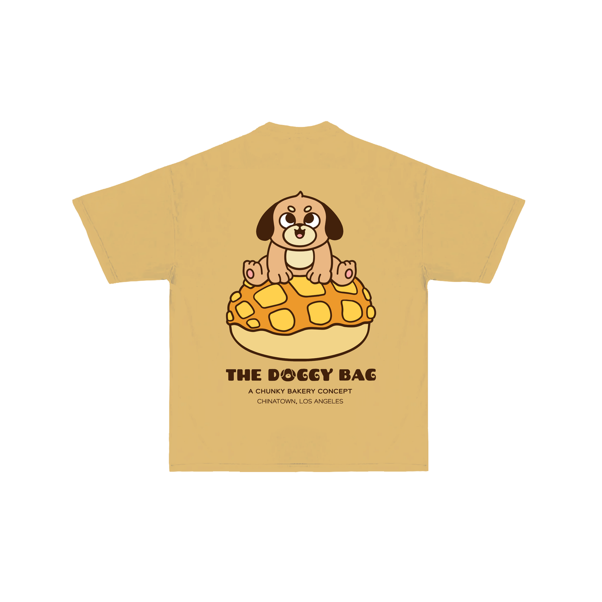 The Doggy Bag Pineapple Bun T-Shirt - Mustard