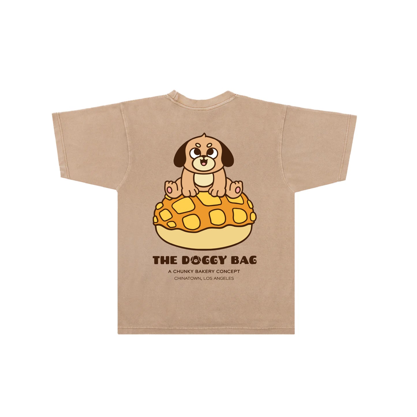 The Doggy Bag Pineapple Bun T-Shirt - Light Brown