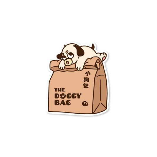 The Doggy Bag Large Logo Sticker