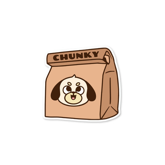 Paper Bag Dog Sticker