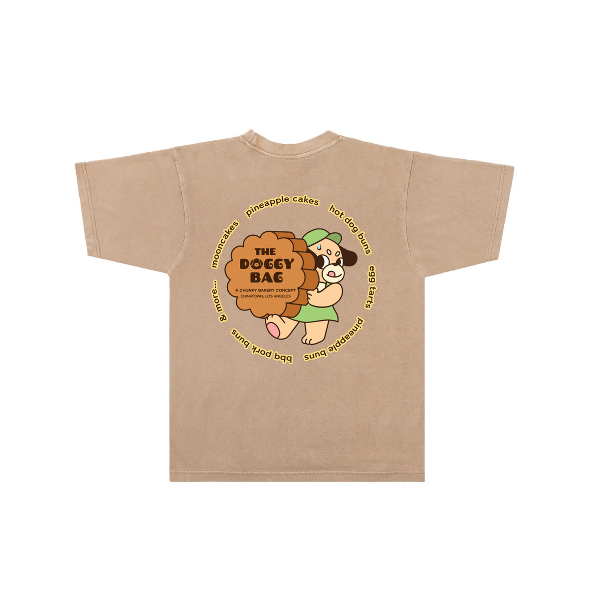 The Doggy Bag Mooncake T-Shirt - Light Brown