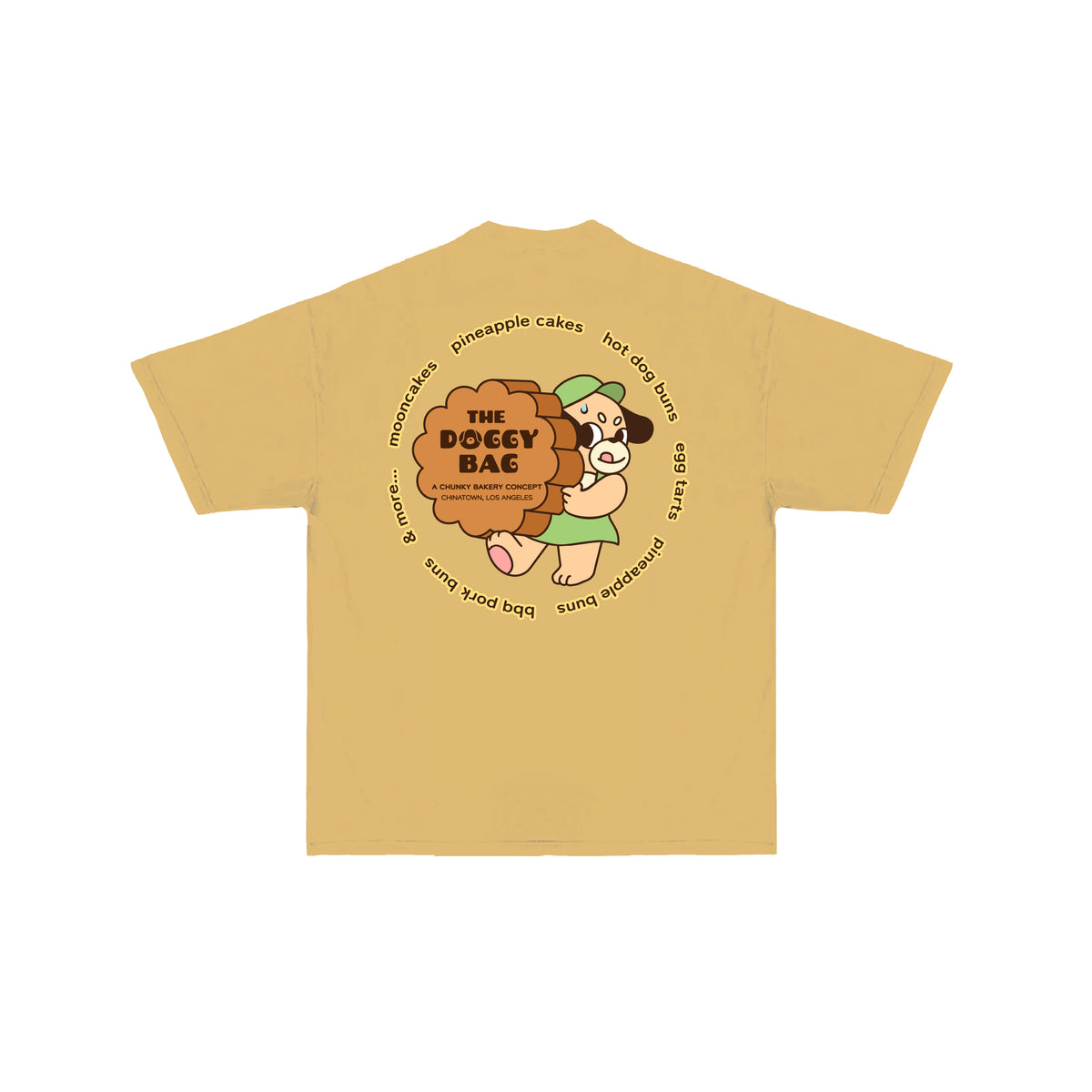 The Doggy Bag Mooncake T-Shirt - Mustard