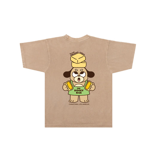 The Doggy Bag Pineapple Cake T-Shirt - Light Brown