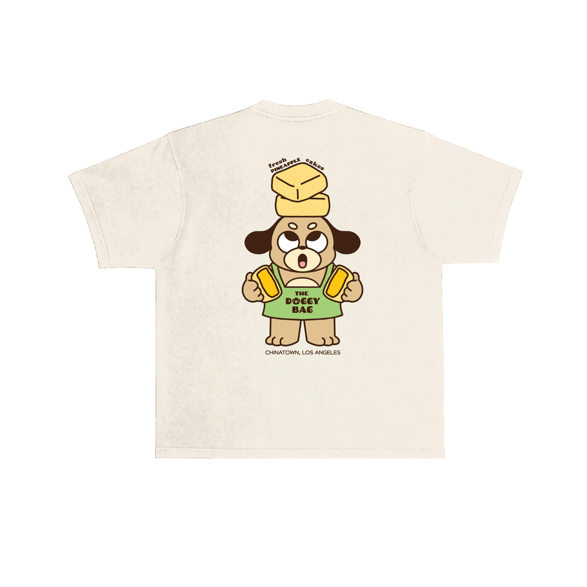 The Doggy Bag Pineapple Cake T-Shirt - Cream