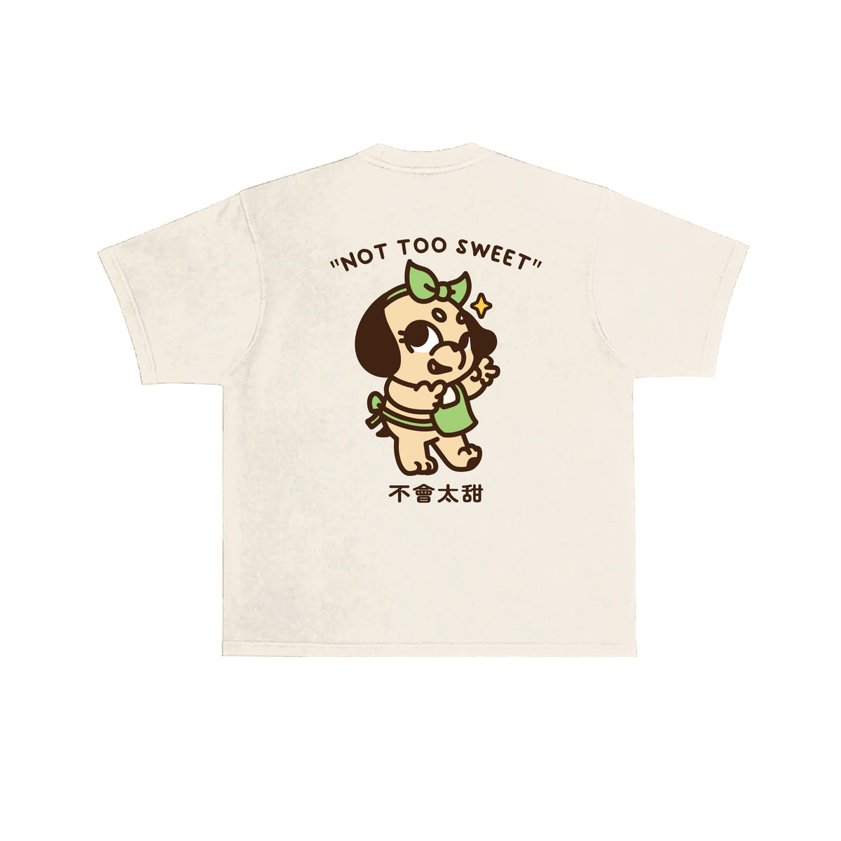 The Doggy Bag Not Too Sweet T-Shirt - Cream