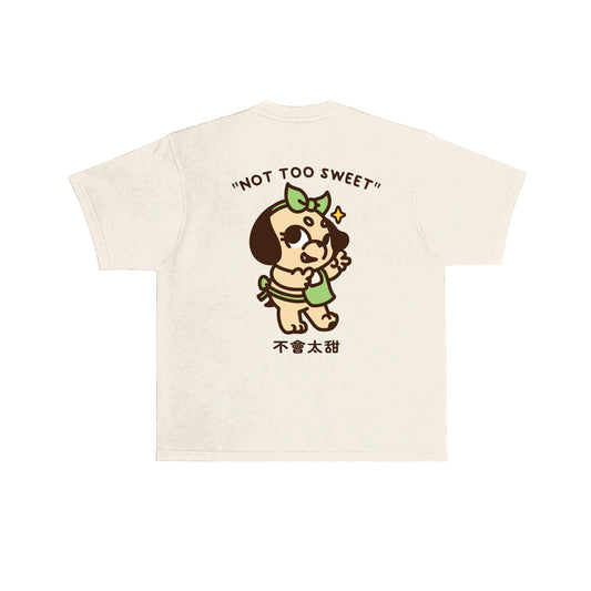 The Doggy Bag Not Too Sweet T-Shirt - Cream