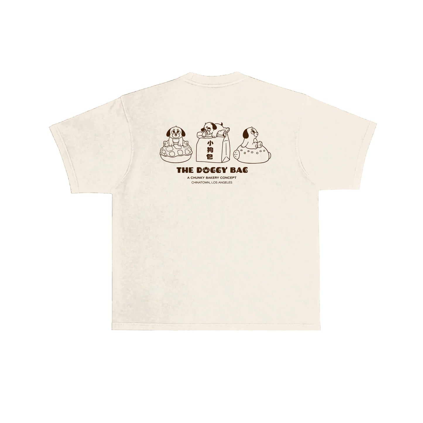 The Doggy Bag Logo T-Shirt - Cream