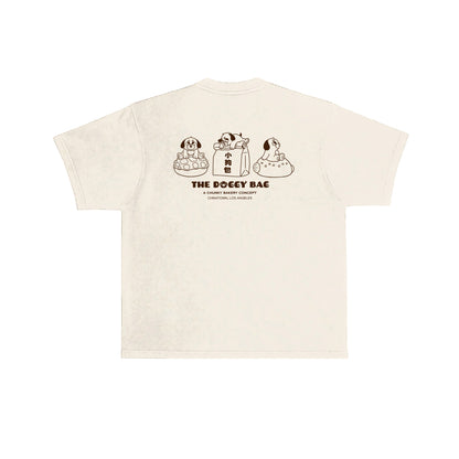 The Doggy Bag Logo T-Shirt - Cream