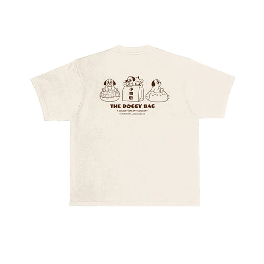 The Doggy Bag Logo T-Shirt - Cream