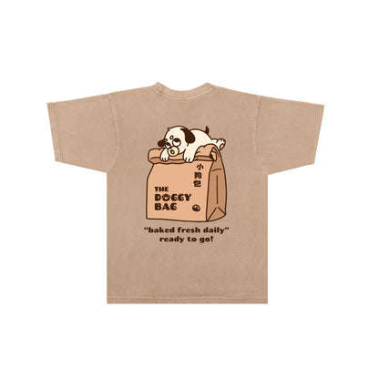 The Doggy Bag Large Logo T-Shirt - Light Brown