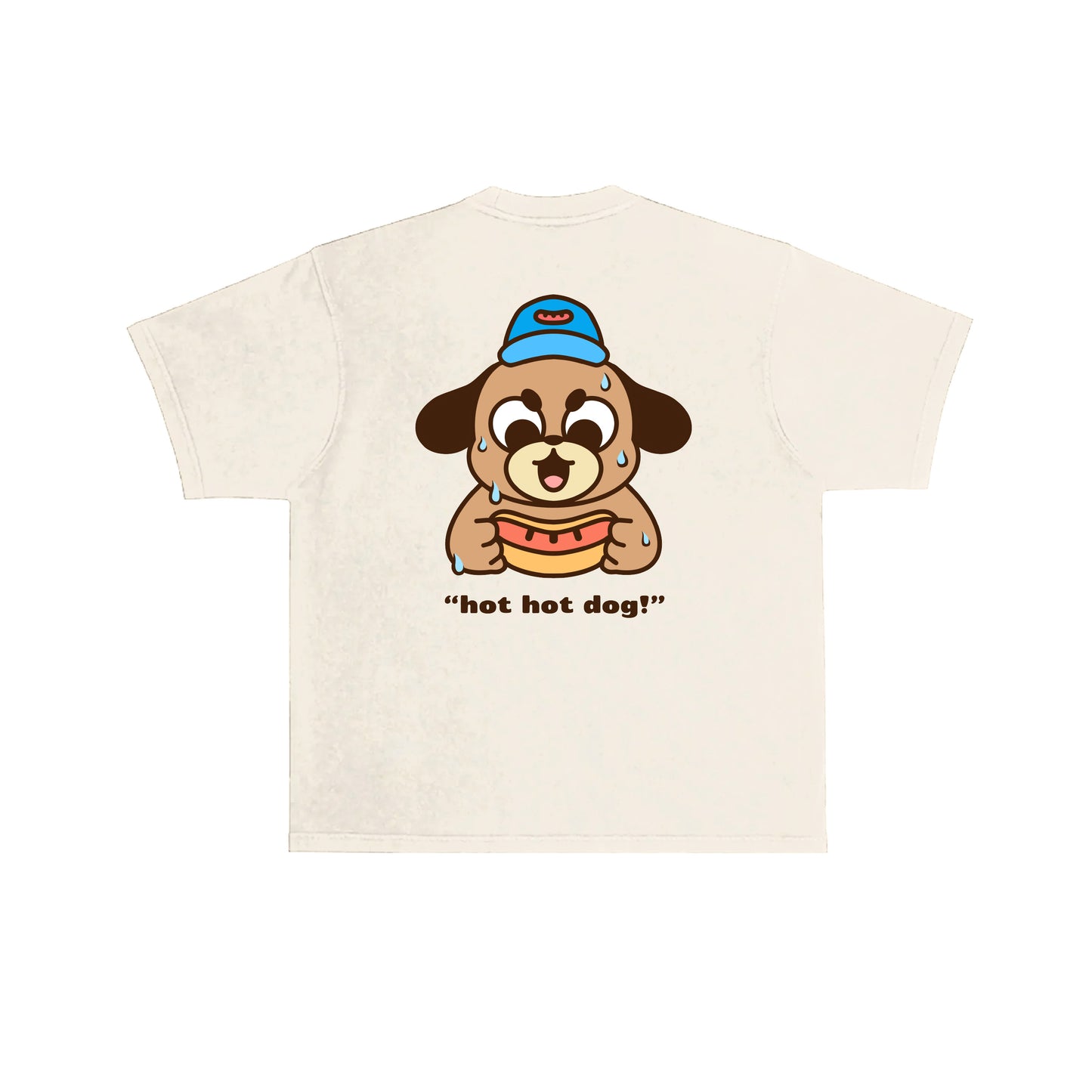 Hot Hot Dog T-Shirt - Cream